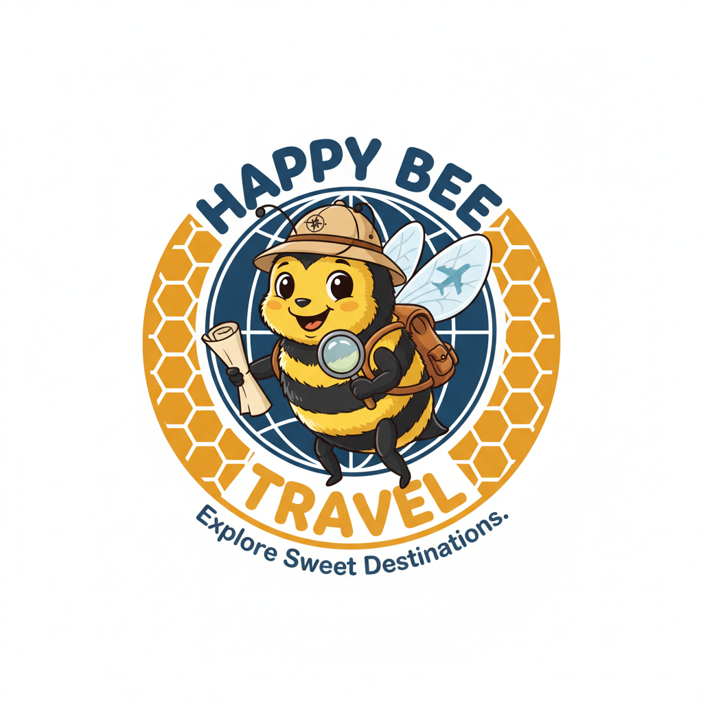 Happy Bee Travel Logo